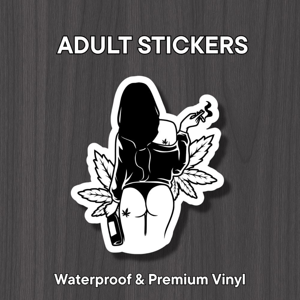 Mature Weed Girl Sticker