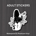 Mature Weed Girl Sticker